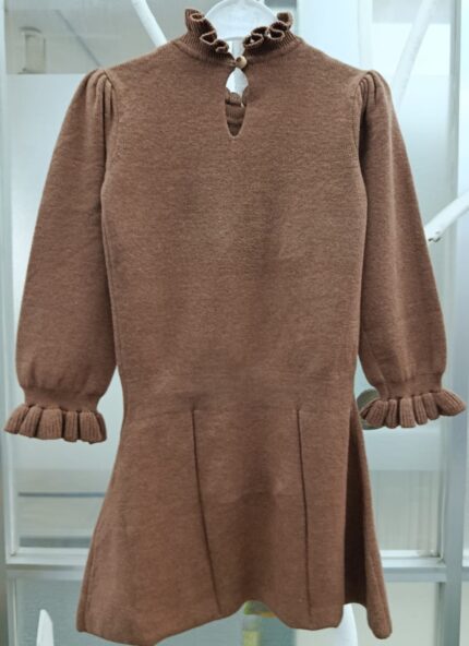 girls midi ruffle dress