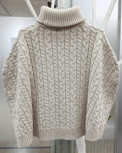 girls roll neck poncho
