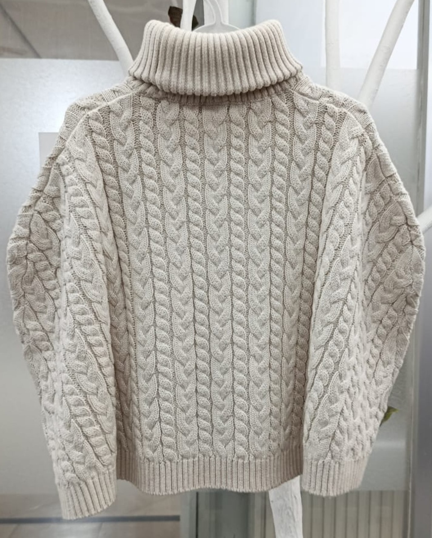 girls roll neck poncho