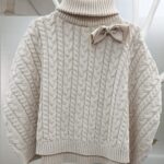 girls roll neck poncho