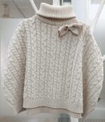 girls roll neck poncho